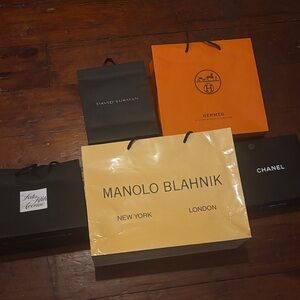 Luxury shopping bags bundle